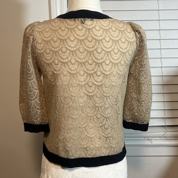 COREY LYNN CALTER Sheer Lace Cardigan - Picture 4 of 6